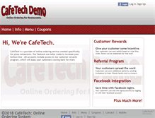 Tablet Screenshot of demo.cafetech.net